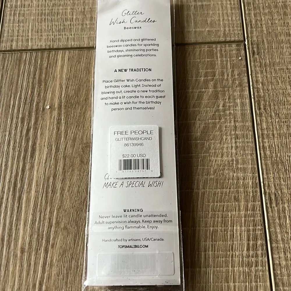 Free People Glitter Wish Candles, 6